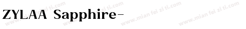 ZYLAA Sapphire字体转换